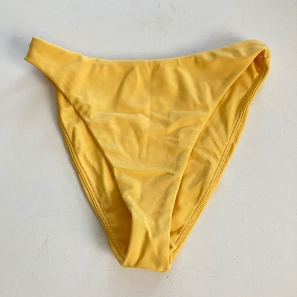 NWOT Tularosa Anthropologie Sammie Yellow Bikini Bottoms Sz XXS - Picture 1 of 3